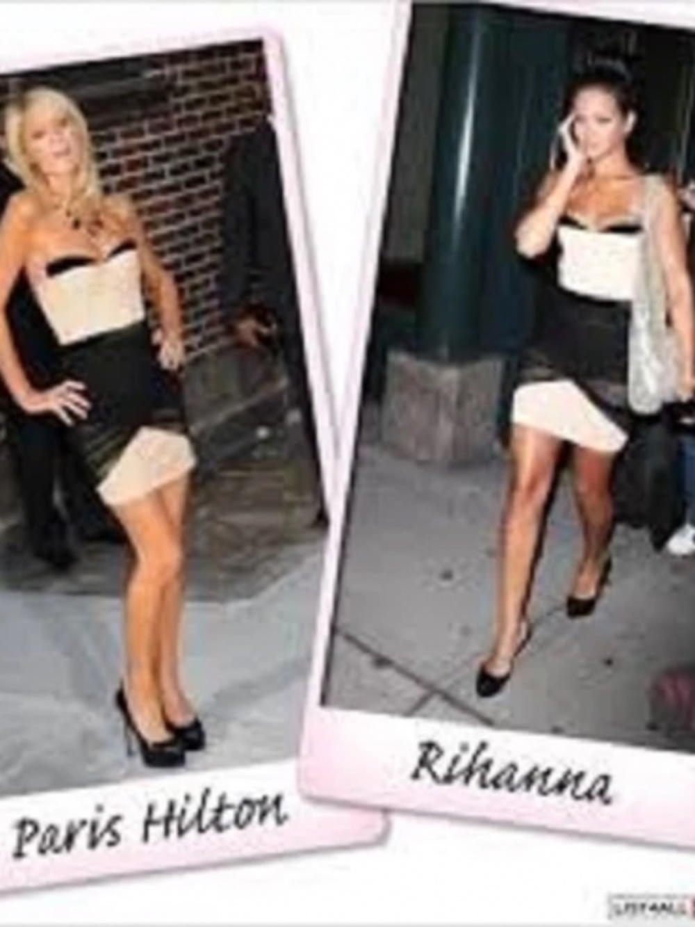 NEW Bebe baby pink black lydia satin ruched strapless bustier top dress S Small - Picture 3 of 7